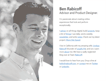 Tablet Screenshot of benrabicoff.com